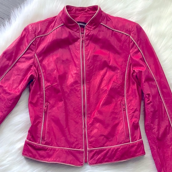 Danier Jackets & Blazers - DANIER LEATHER BARBIE Pink Moto Jacket 🌟New🌟